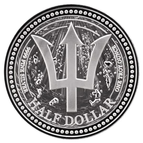 Barbados Trident — Scottsdale Mint — imagen 1